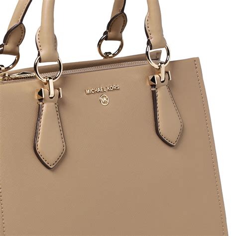 michael kors marron|Marilyn Large Saffiano Leather Satchel .